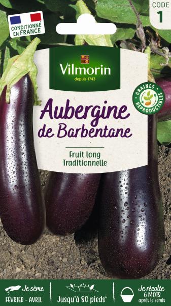 Potagères - Aubergine de Barbentane - PACKAGING_RECTO